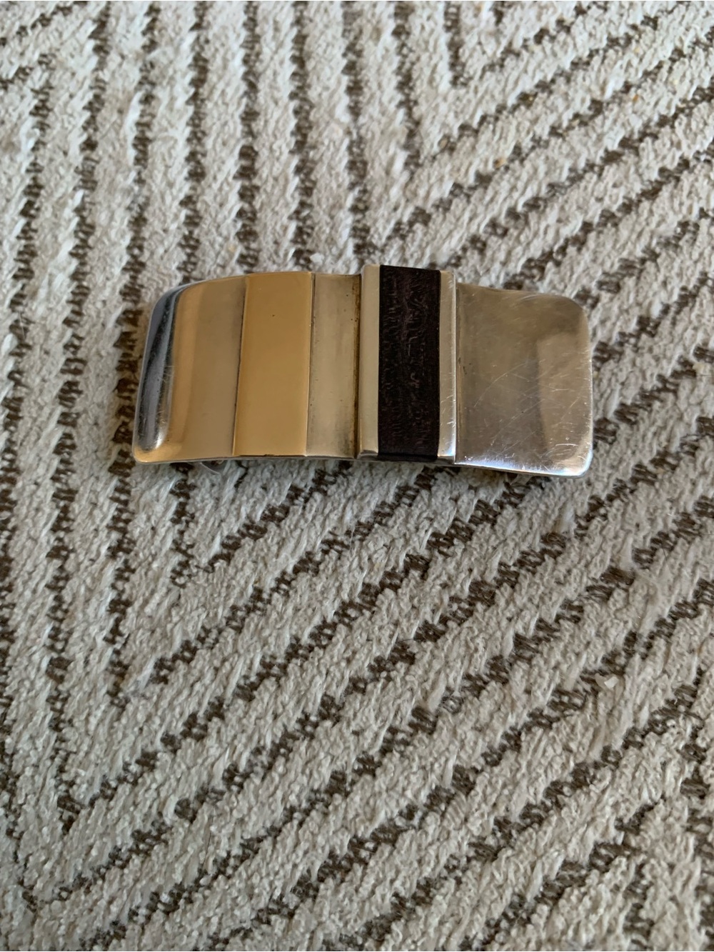 Sterling silver 14kt gold and bone pendant / bracelet